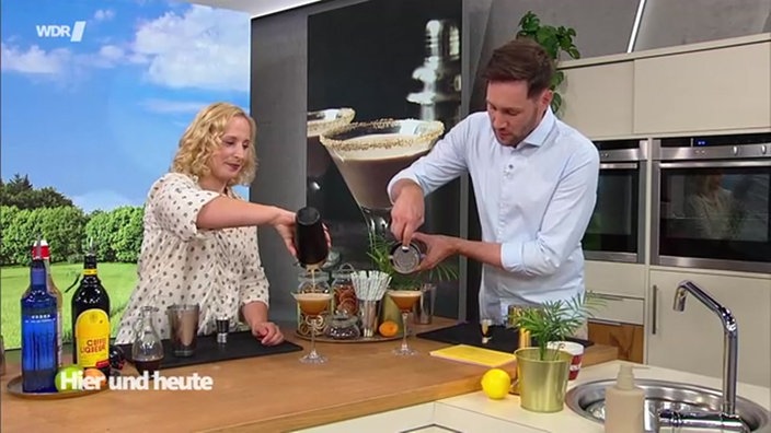 Paulina Rohde und Sven Kroll im hier und heute Studio