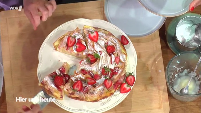 Filotarte mit Erdbeeren