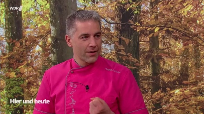 Patissier und Konditormeister Matthias Ludwigs im Hier und heute Studio