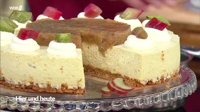 Bild von Rhabarber Cheesecake