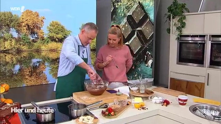 Schokokuchen mit Mandelsplitterdecke