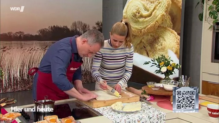 Schweineöhrchen aus Blätterteig