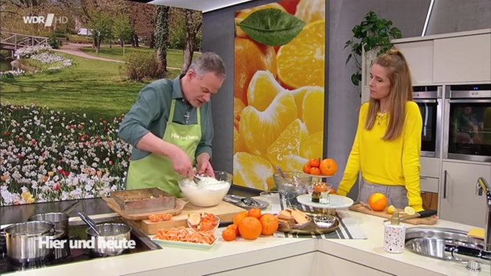 Marcel Seeger und Miriam Lange backen