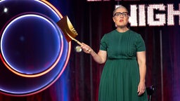 Rosemie Warth steht auf der Bühne bei Ladies Night