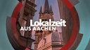 Panorama-Aufnahme von Aachen umgeben von einem runden Rahmen