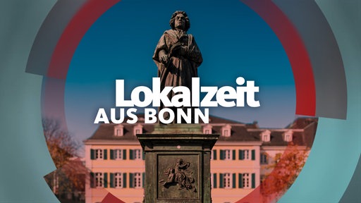 Panorama-Aufnahme von oben Bonn umgeben von einem runden Rahmen