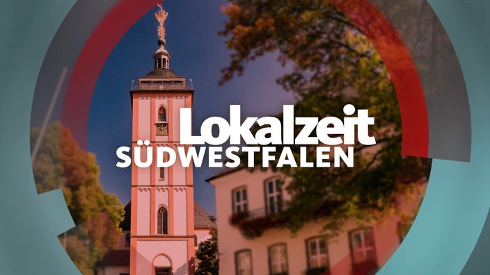 Panorama-Aufnahme von Siegen, umgeben von einem runden Rahmen