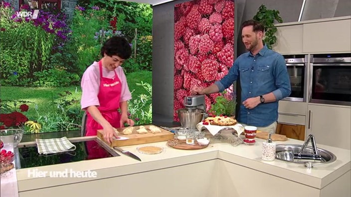 Himbeer-Puddingteilchen