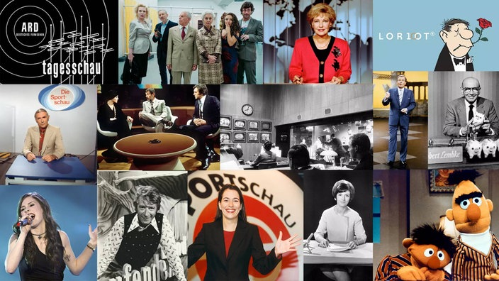 Collage: 75 Jahre ARD