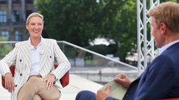 Alice Weidel (AfD) im Gespräch mit Markus Preiß.
