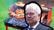 Alois Rainer Ausschnitt vor einem vollen Kohlegrill