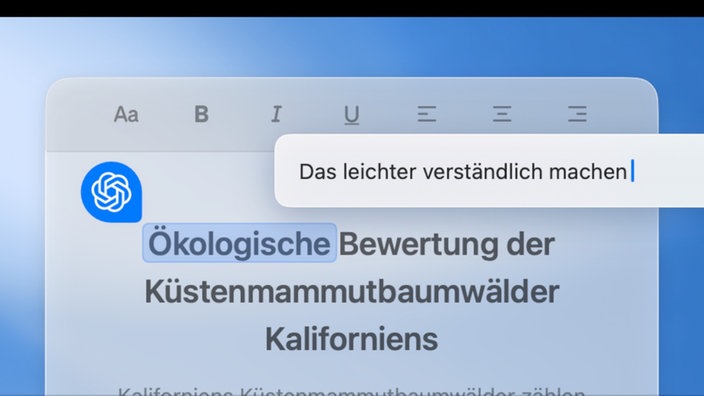 ChateGPT arbeitet mit dem Browser Hand in Hand und kann Texte lesen und zusammenfassen