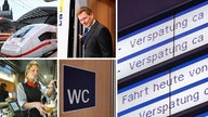 Eine Bahn-Collage
