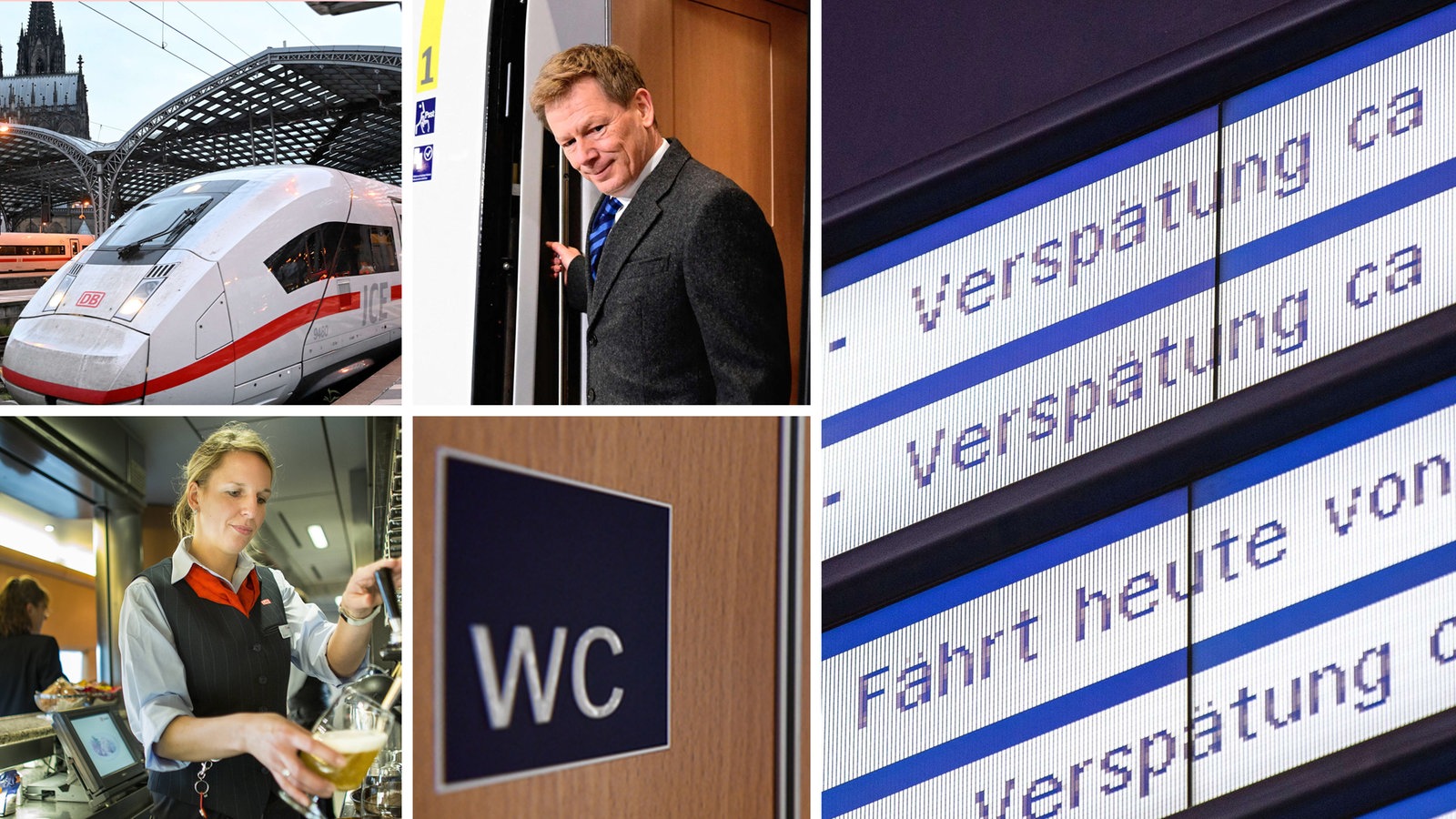 Eine Bahn-Collage