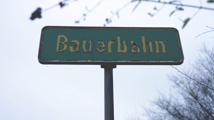 Das Ortschild von Bauerbahn, Nordrhein-Westfalen