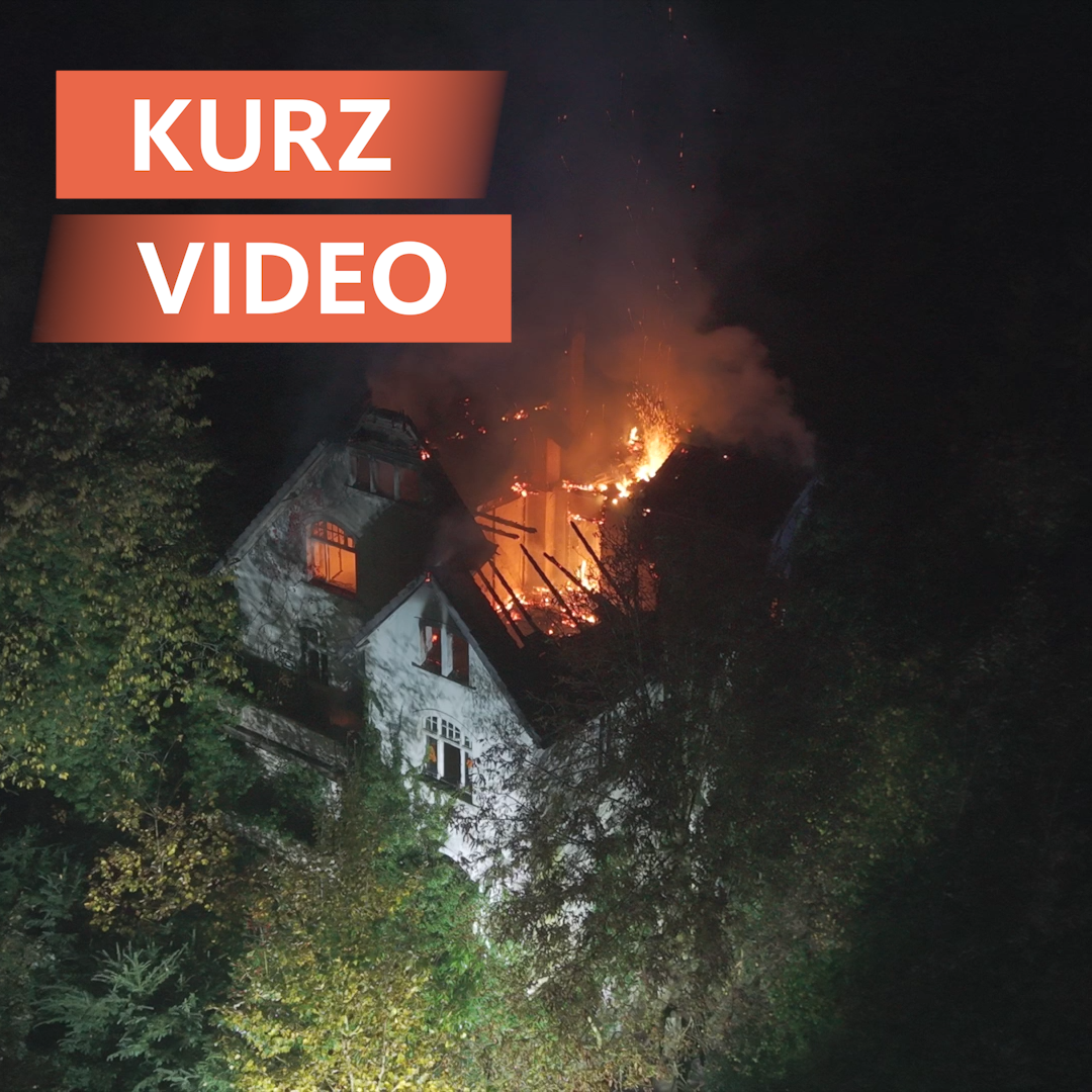 Brand in verlassener Villa in Hagen | Kurzvideo | tn 