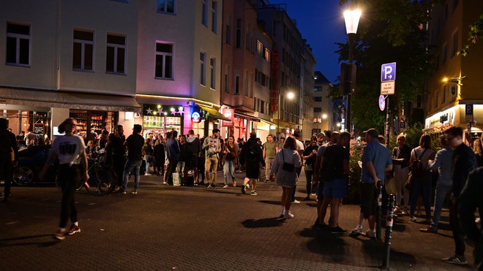 Brüsseler Platz in Köln im Sommer