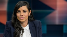 Schauspielerin und Moderatorin Collien Fernandes 2024 bei "hart aber fair"