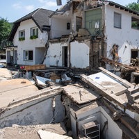 Ein komplett zerstörtes Haus in Marienthal im Ahrtal.
