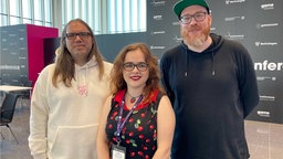 Robin Müller-Cleve, Sara Kindschus und Alexander Oemus sind das Entwicklerteam Mouse Clique