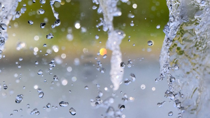 Nahaufnahme von Wassertropfen