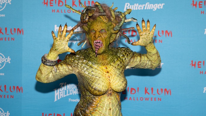 Heidi Klum verkleidet als Medusa