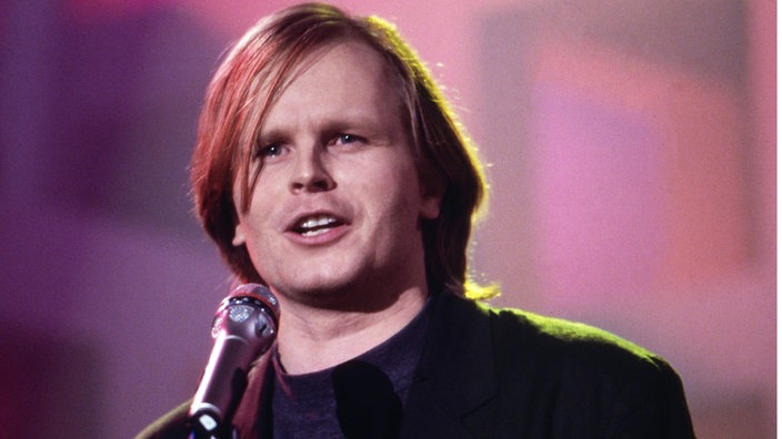 Herbert Grönemeyer bei einem Auftritt, circa 1988