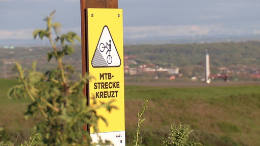 Mountainbike-Trails gibt es auf der Halde Hoheward in Herten genug.