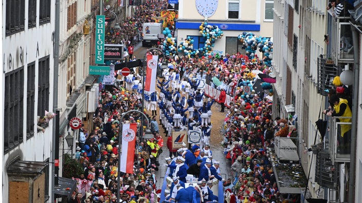 Rosenmontagszug in Köln 