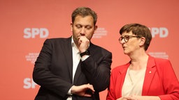 SPD-Fraktionschef Lars Klingbeil und SPD-Vorsitzende Saskia Esken