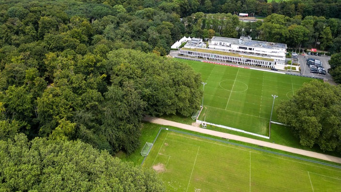 Blick auf das Geißbockheim -Trainingsgelände des 1. FC Köln