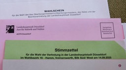 Wahlschein zur Kommunalwahl NRW 2025