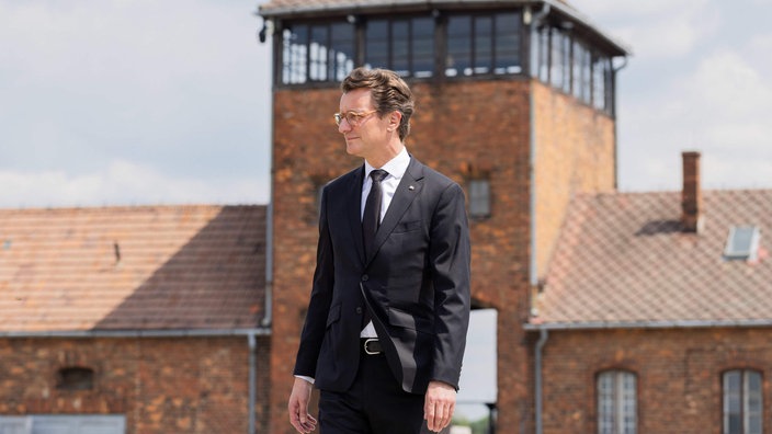 Hendrik Wüst in Auschwitz