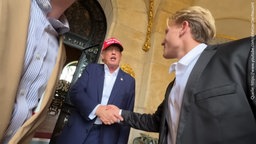 Leonard Jäger und Donald Trump 