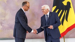 Bundespräsident Steinmeier gratuliert dem gewählten Bundeskanzler Friedrich Merz