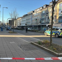 Solinger Innenstadt abgesperrt 