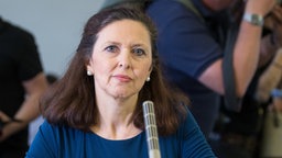 Nahlah Saimeh sitzt im Landgericht