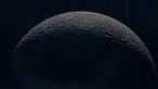 Foto der Mondoberfläche, aufgenommen aus der Orion Raumkapsel