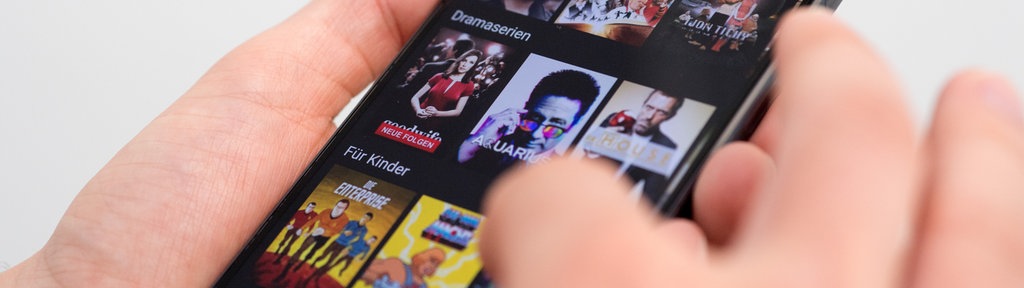Netflix-App auf einem Smartphone 