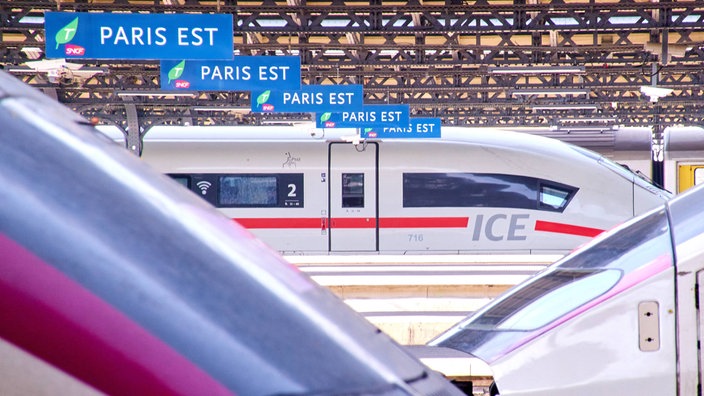 TGV und ICE am Gare de LÂ Est in Paris