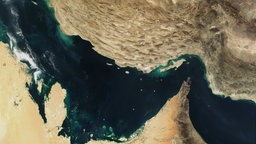 Satellitenaufnahme des Persischen Golfs