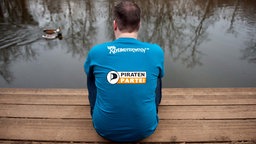 Michele Marsching, Vorsitzender der NRW-Piraten, von hinten