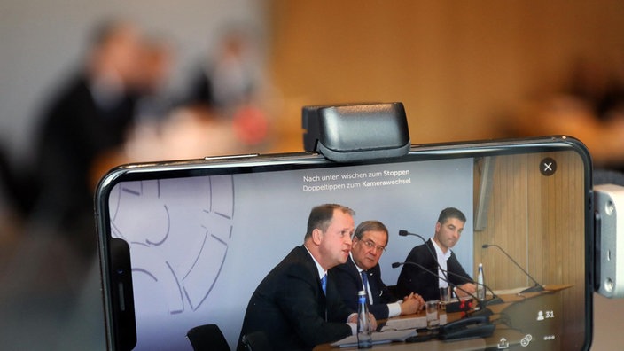 Pressekonferenz mit Joachim Stamp und Armin Laschet