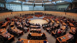 Plenarsaal während einer Sitzung