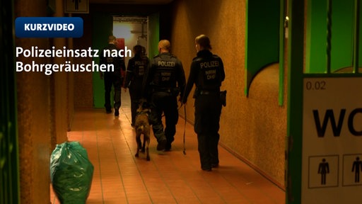 Polizeieinsatz nach Bohrgeräuschen