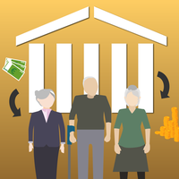 Illustration zur Rente