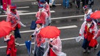 verregneter Rosenmontag in Aachen