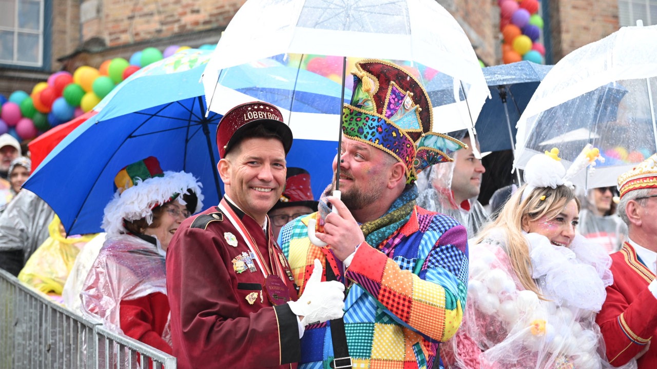 Regen am Rosenmontag 