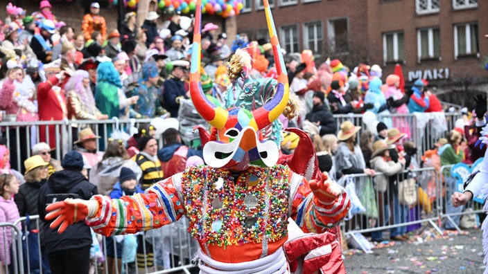 Rosenmontagszug in Düsseldorf 
