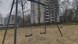 Der Spielplatz auf dem ein 18-Jähriger durch einen Böller ums Leben gekommen ist.